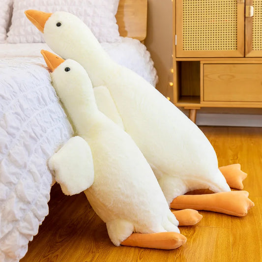 50/90/130CM Funny Hot Goose Plush Stuffed Soft Duck Sleeping Pillow Sofa Cushion Kids Girlfriend Birthday Gift