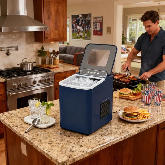 Cheapest  Bullet Ice Making Machine Black High Capacity Home Ice Maker Machine For Home  Kitchen Office Bar Champing